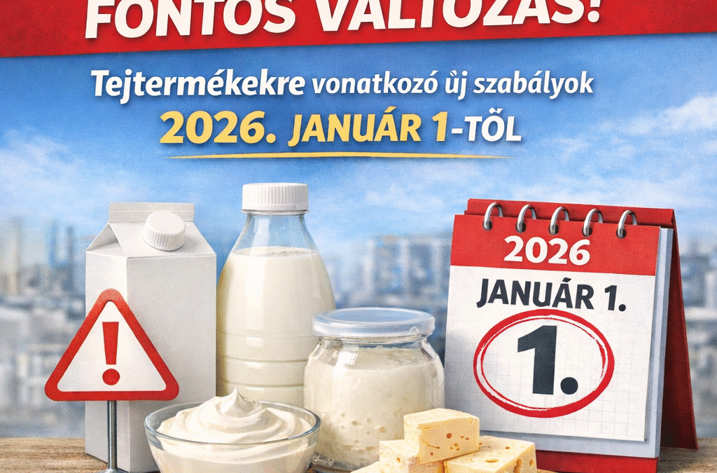 Változás a tejtermékek szabályozásában – 2026. január 1-től